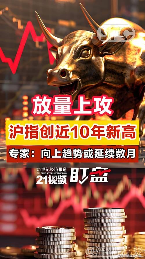 沪指攀升至十年峰值，A股总市值超100万亿元